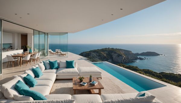 La villa avec vue panoramique éblouit tous les hôtes