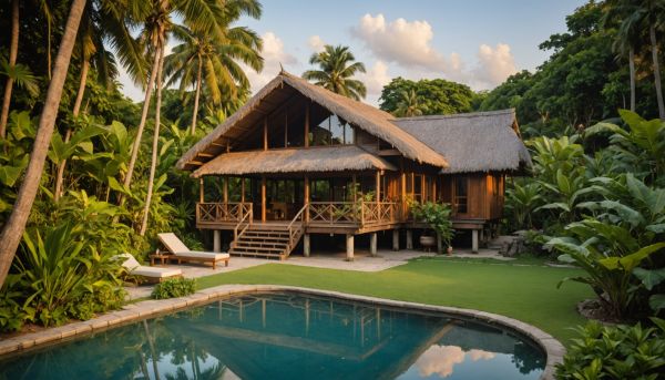 Le bungalow en bois garantit une évasion au naturel